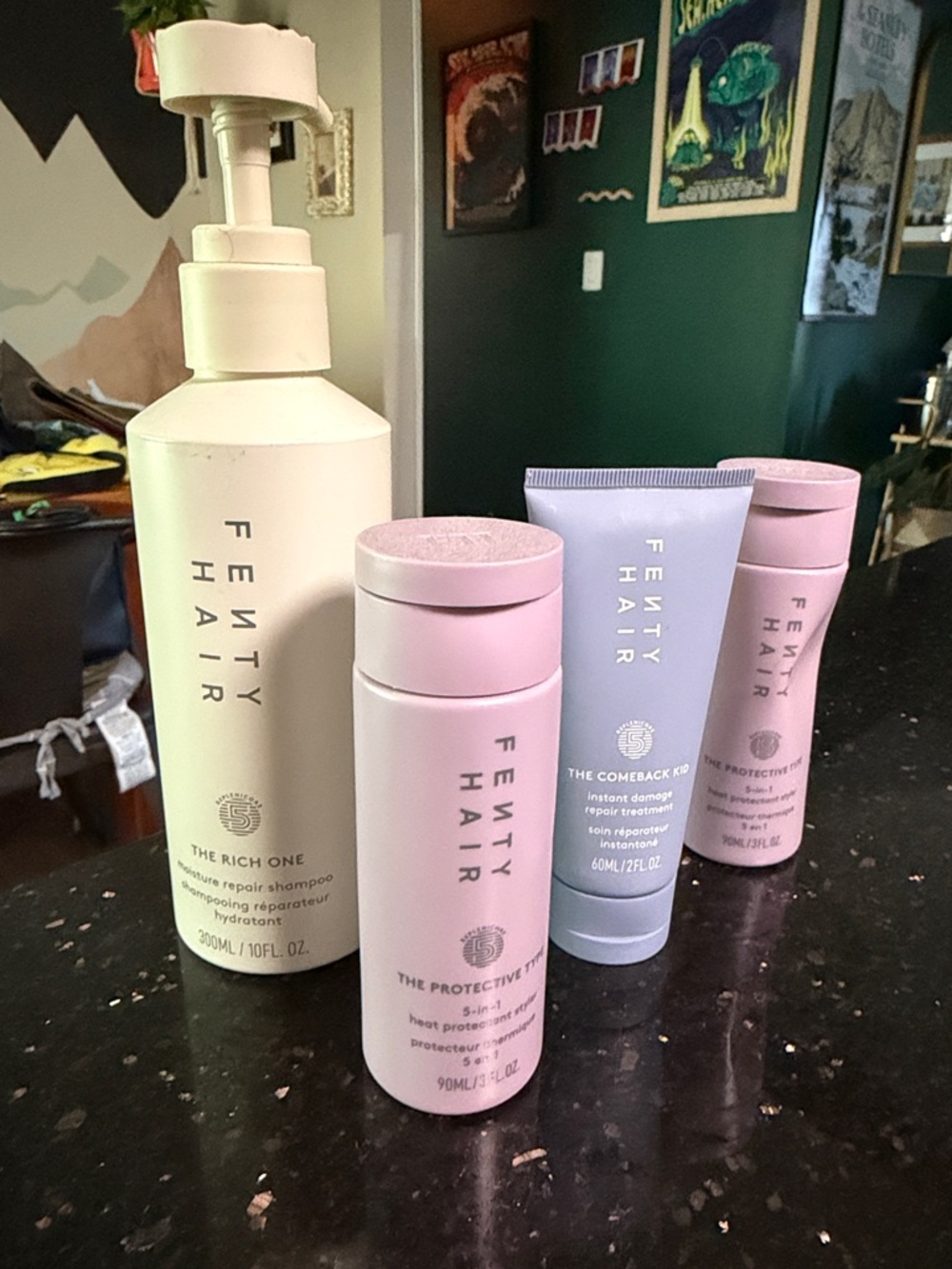 Fenty Beauty Hair Shampoo & Treatments - Cream, Pink, Lavender, White
